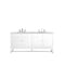 James Martin Vanities Athens 72in Double Vanity, Glossy White w/ 3 CM Eternal Jasmine Pearl Quartz Top E645-V72-GW-3EJP - alternate 4